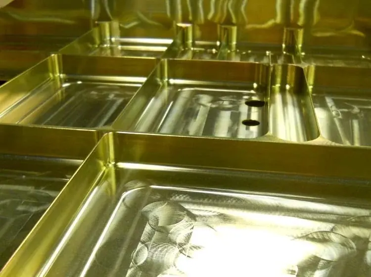 Chem film coating on aluminum parts