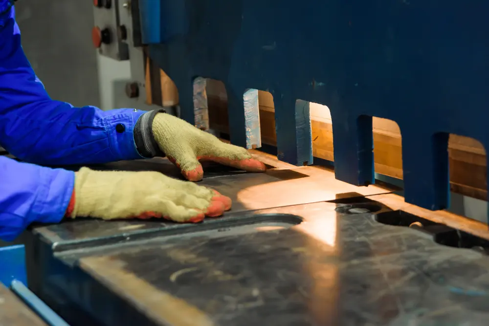 Sheet metal shearing
